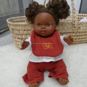 Bavoir pour poupée-tissu de votre choix-Coffret vêtements et accessoires pour poupons Gordis de Paola Reina