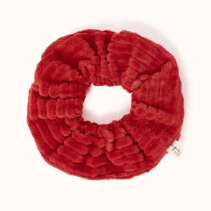 Gros chouchou velours Rouge