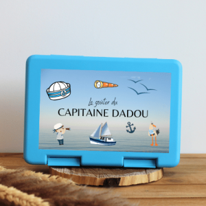 Boîte à goûter personnalisable – capitaine