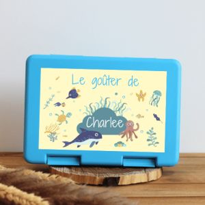 Boîte à goûter personnalisable – mer