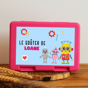 Boîte à goûter personnalisable – robot Loane