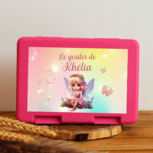 Boîte à goûter personnalisable – fée Khélia
