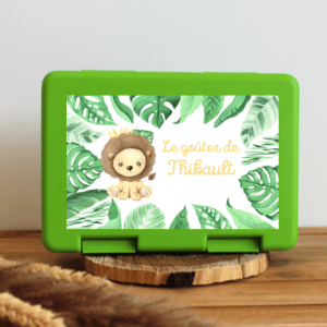Boîte à goûter personnalisable – lion