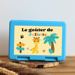 Boîte à goûter personnalisable – Girafe