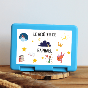 Boîte à goûter personnalisable – petit prince