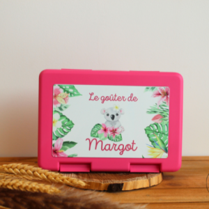 Boîte à goûter personnalisable – koala