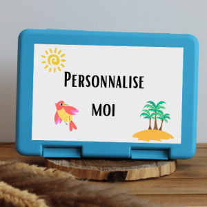 Boîte à goûter personnalisable