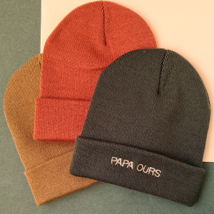 Bonnet adulte brodé