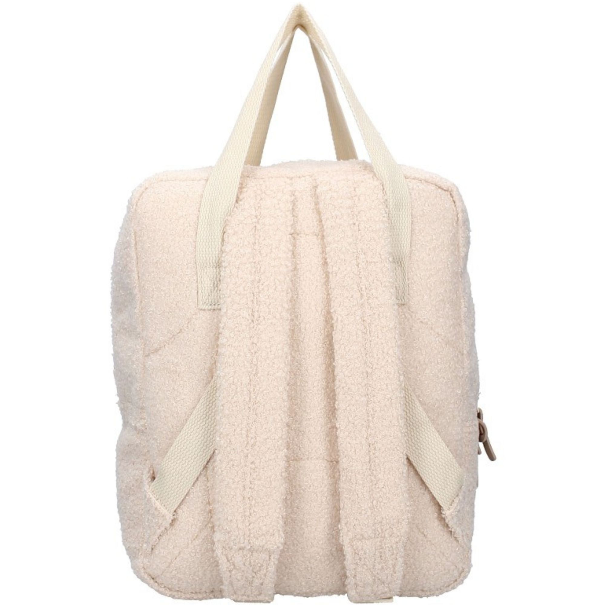 Sac à dos bouclette / Beige – Image 3