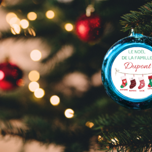 Boules de Noël Personnalisées – Chaussettes