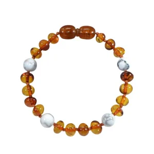 Bracelet bébé – Ambre et pierres naturelles
