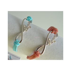 Bracelet Infinity en cordon suédine