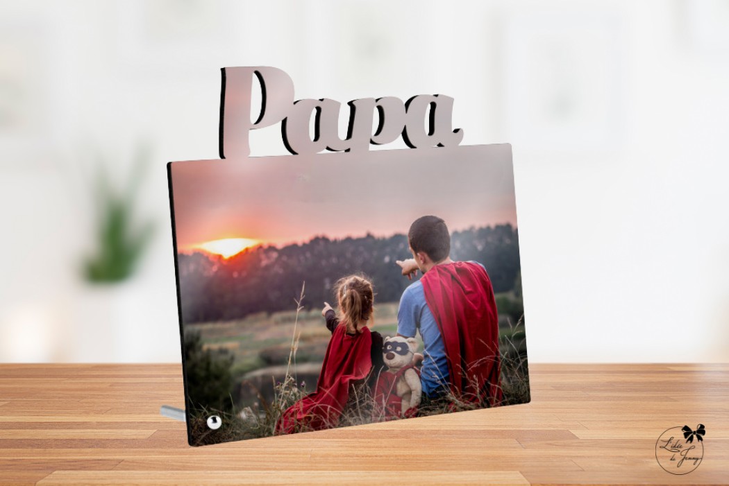 Cadre photo personnalisé “Papa”
