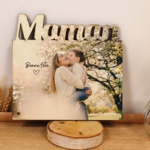 Cadre photo personnalisable “Maman”