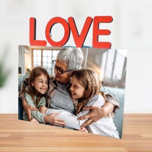 Cadre photo personnalisable “Love”