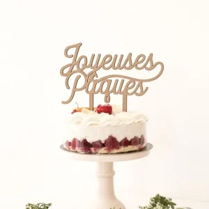 CAKE TOPPER « JOYEUSES PÂQUES »