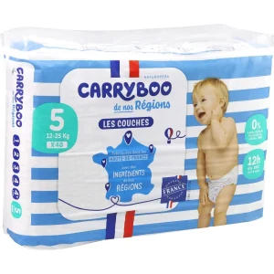 CARRYBOO – COUCHE BIO BEBE T5 12-25KG 40U