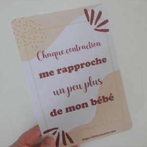 Cartes mantra accouchement cartes pour hypno birthing + version MP3 gratuite