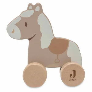 Cheval sur roulettes en bois / Jumbo