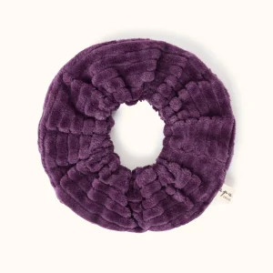Gros chouchou velours Violet