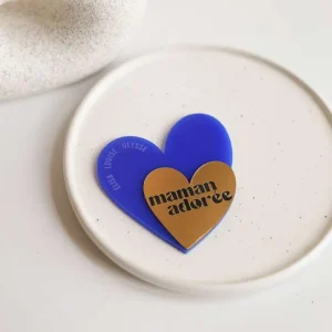 Magnet « maman adorée » bleu