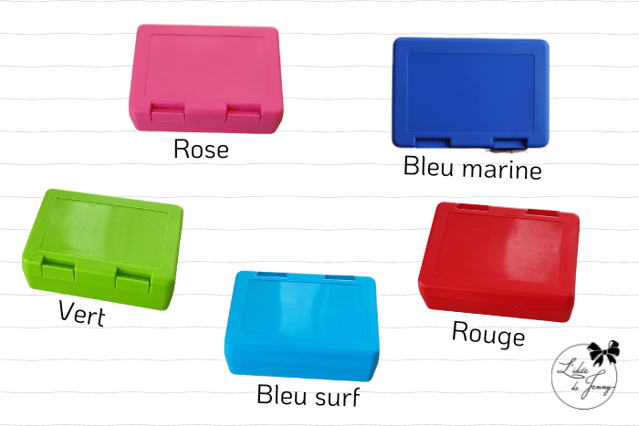 Boîte à goûter personnalisable – sirène Lucie – Image 2