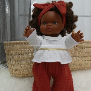 Ensemble 3 pièces double gaze pour poupons Gordis de Paola Reina