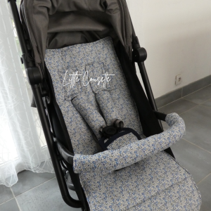 Coussin poussette CYBEX Habillage de poussette CYBEX Kit confort poussette molletonné vrai tissu LIBERTY of LONDON