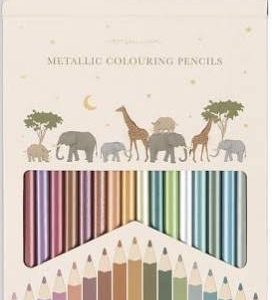 crayons de couleurs métal