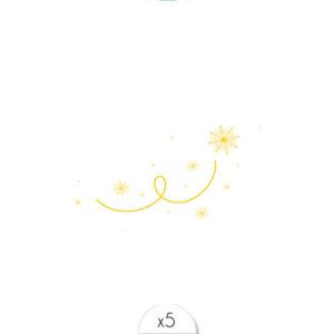 Envolée de flocons x5 – Sioou