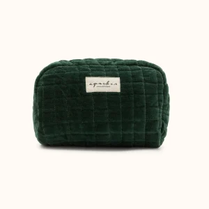 Trousse de toilette Velours vert