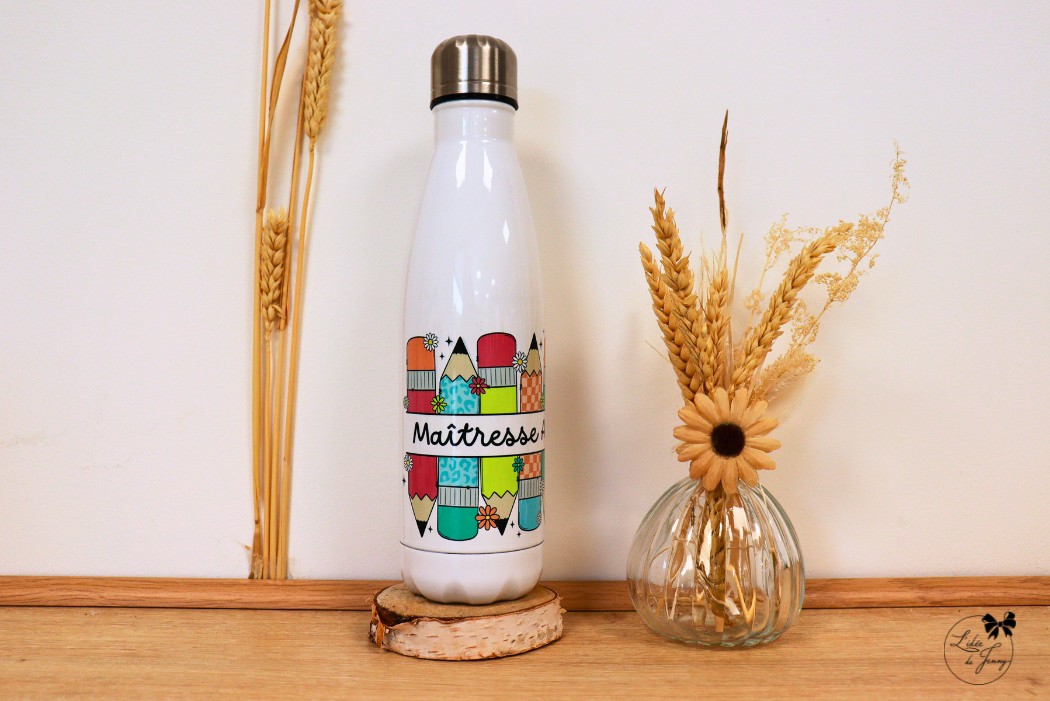 Gourde isotherme personnalisée pour maître maîtresse