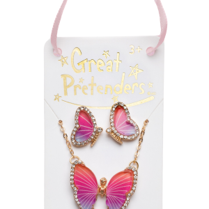 Duo collier – boucles / Papillon