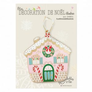 Décoration de Noël à suspendre (10 cm) – Maison Bonbon (maison)