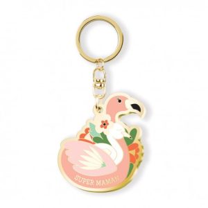 Porte-clés en métal – Super maman *