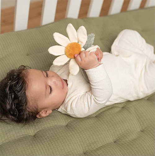 Hochet fleur brodé – Image 2