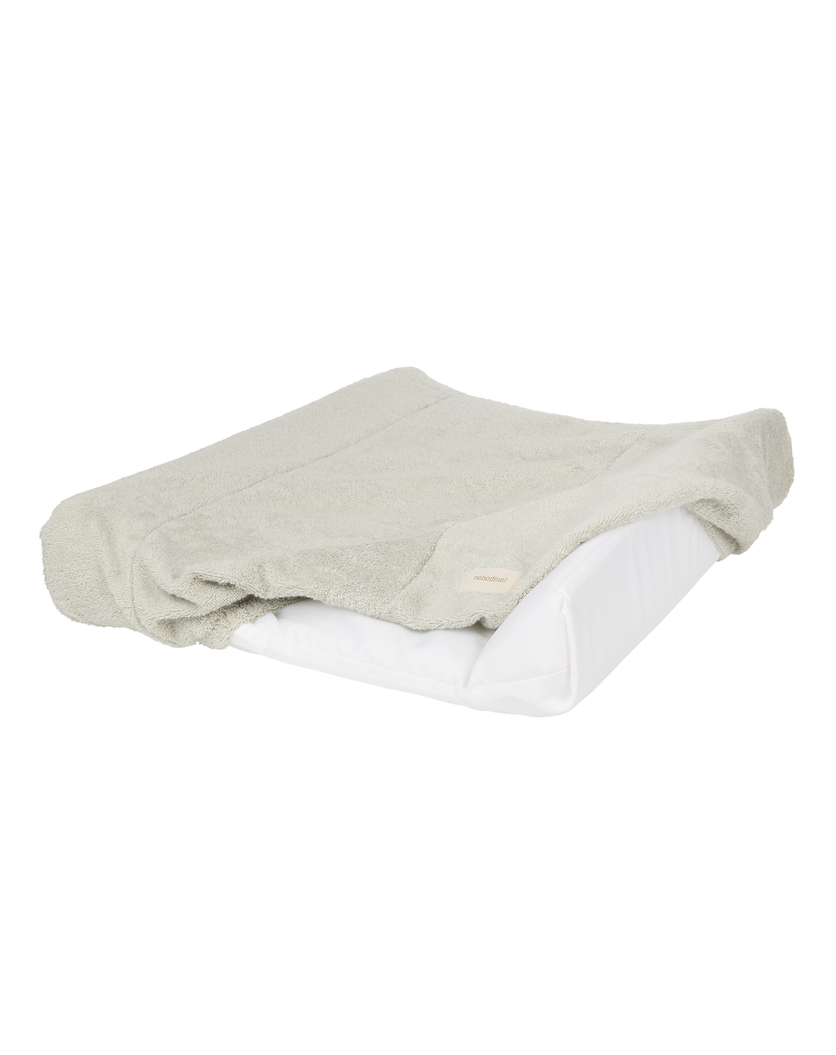 Housse de matelas à langer éponge / Sage green – Image 2