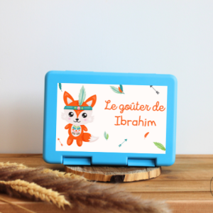 Boîte à goûter personnalisable – Renard