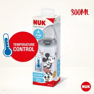 NUK FIRST CHOICE BIBERON MICKEY MOUSE 6-18 MOIS 300ML