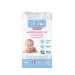 Maxi carrés de coton BIO x50 – Tidoo