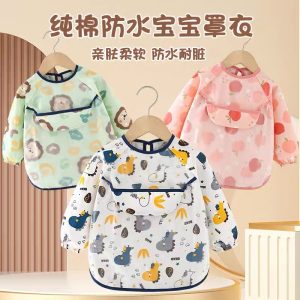 Bavoir avec manche imperméable