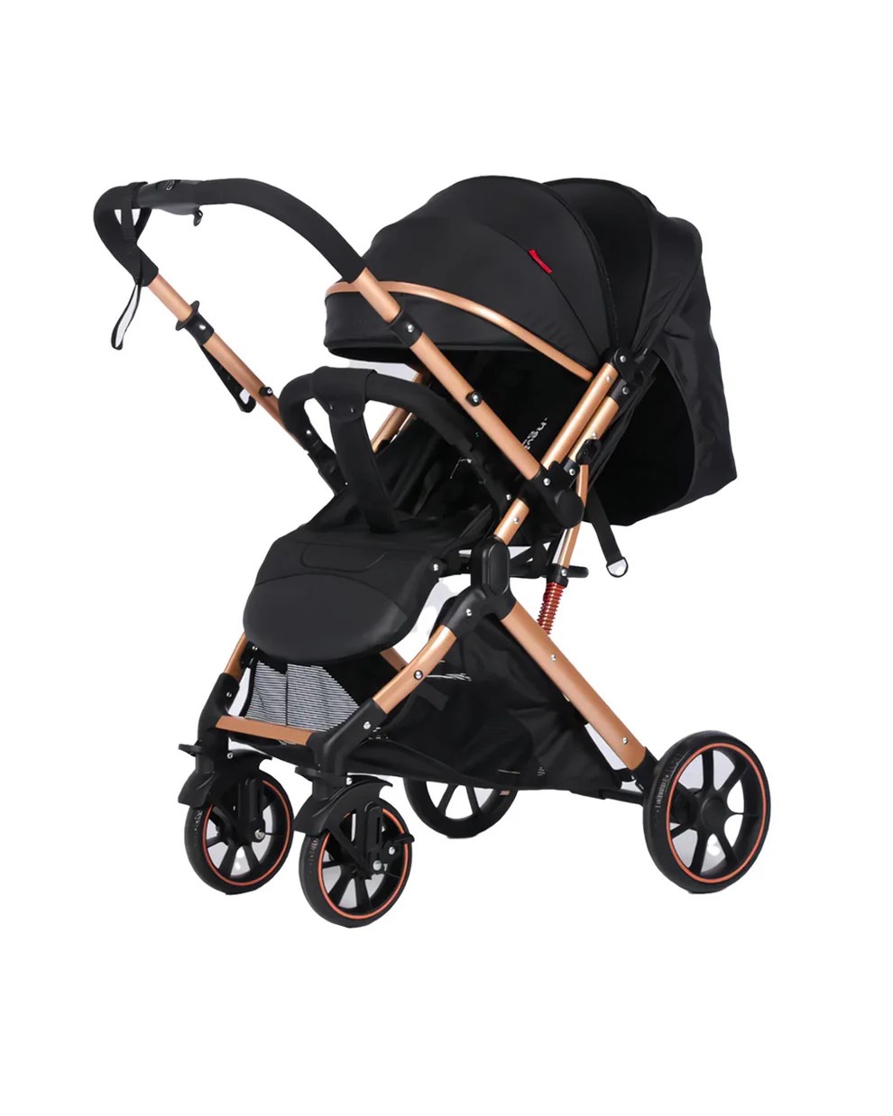 Poussette valise Belecoo B1 Original Gold Pro – Réversible, Confortable et Élégante – Image 2