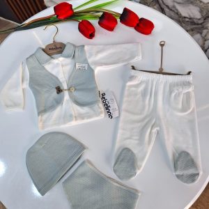 Bebelinna ensemble naissance 5piece coton – 5476