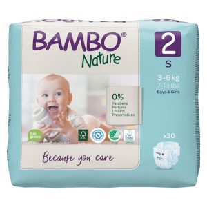 COUCHES BAMBO NATURE 3-6KG / 30 COUCHES