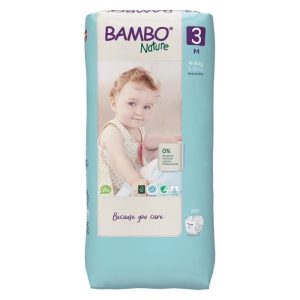 COUCHE BAMBO NATURE 3,  
4-8KG. 52 U