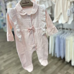 Bebelinna grenouillère fille en velour