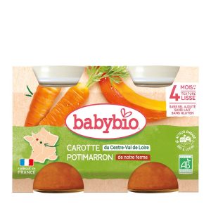 Babybio Petit pot carotte potimarron 2x130g