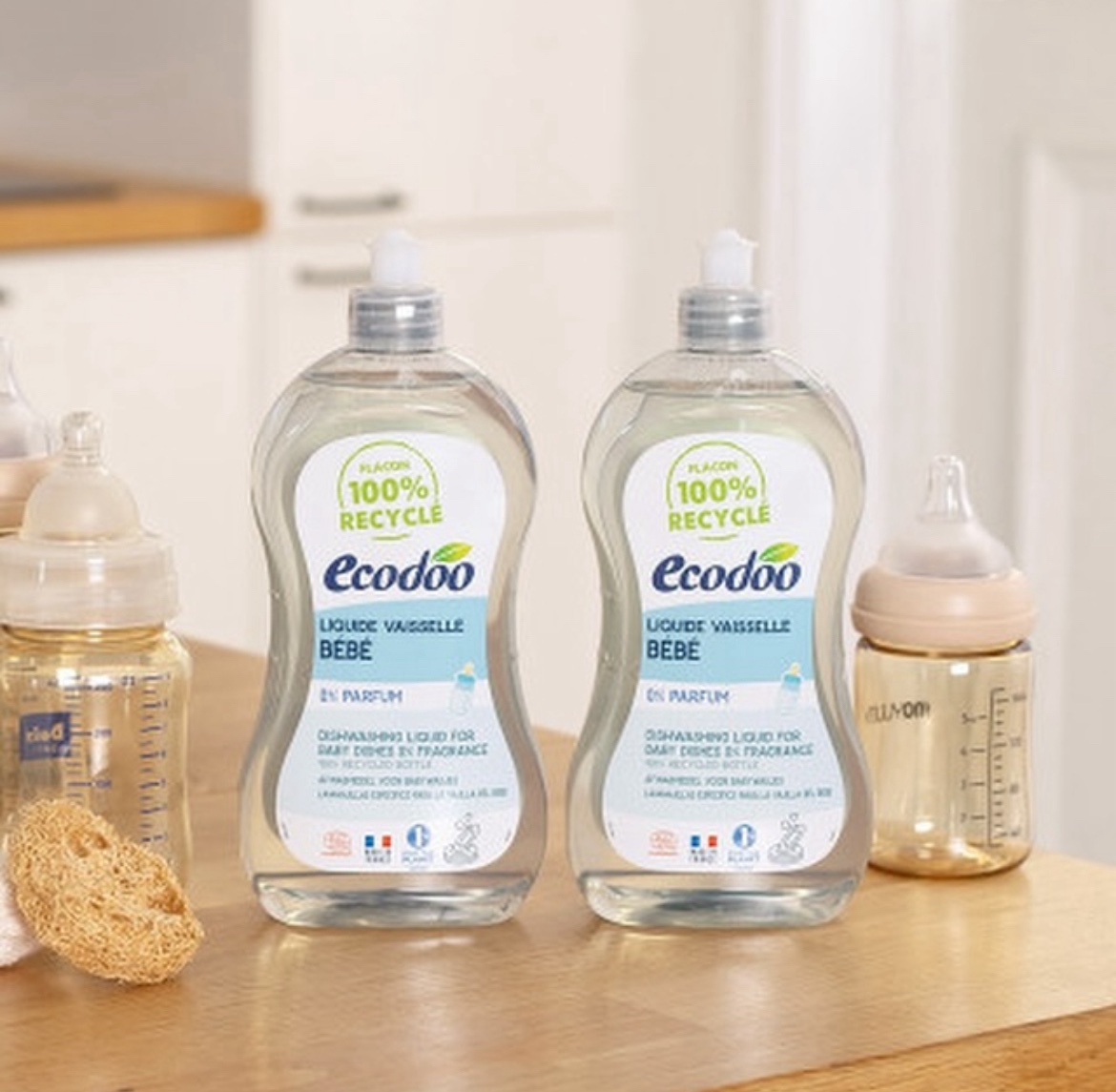 Ecodoo Liquide Vaisselle Bébé Hypoallergénique – 500ml