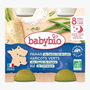 Babybio Panais Haricots Verts Riz 8m+