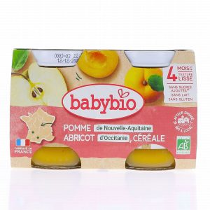 Babybio petits pots Abricots pomme 130g